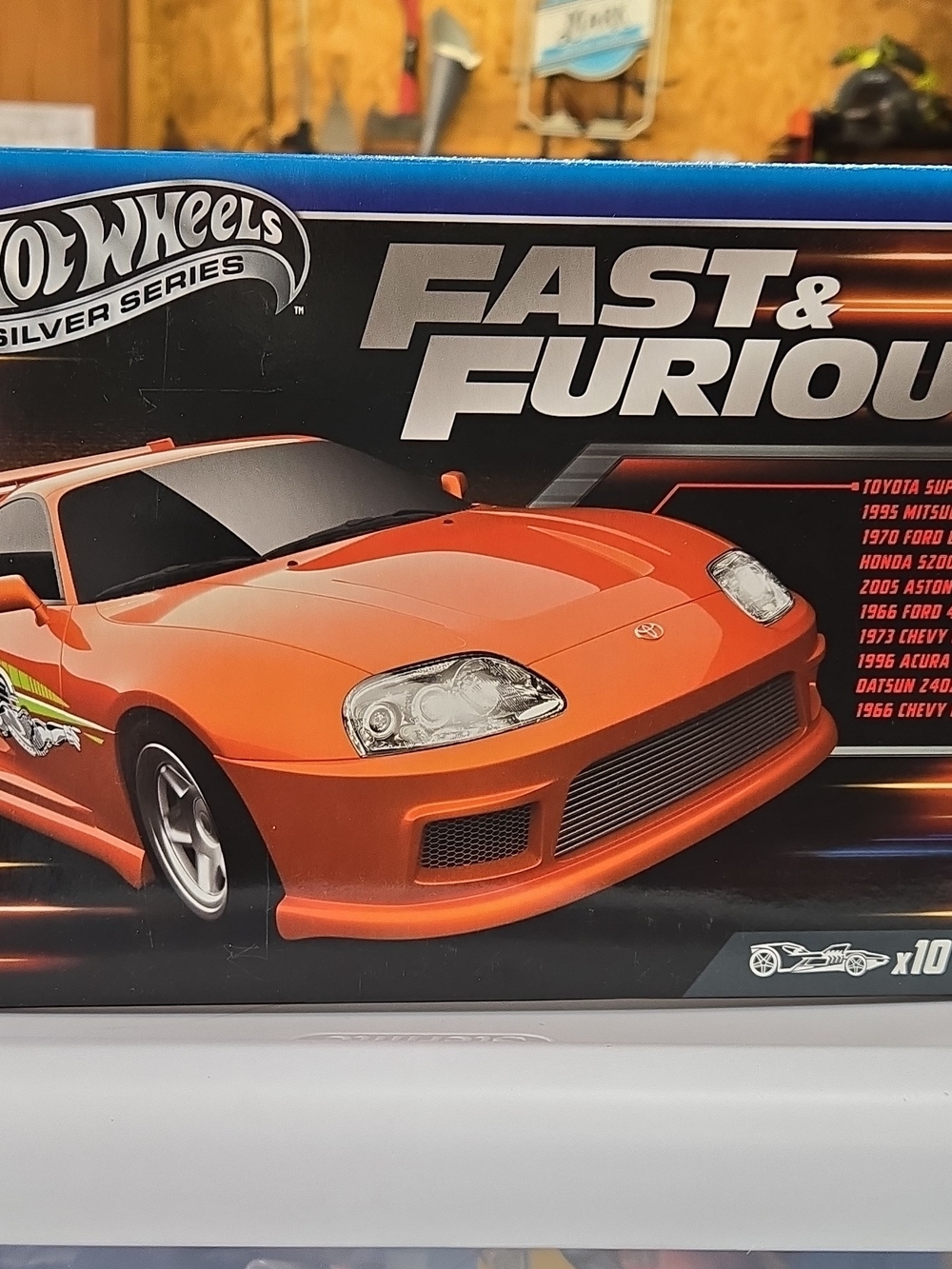 Hot Wheels Silver Series Fast & Furious Orange Sports Car Set